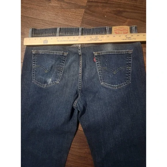 Levis 541 Jeans Mens Blue Medium Wash Athletic Straight Leg Denim Fits 42x29 - Picture 6 of 8